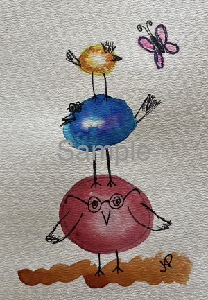 Birds & Butterfly
