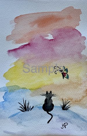 Cat & Butterfly