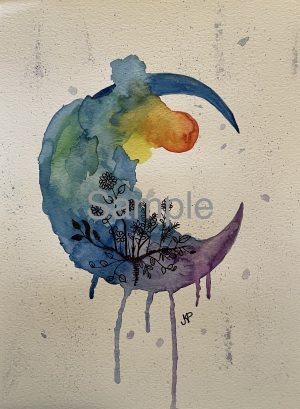 Moon With Plants