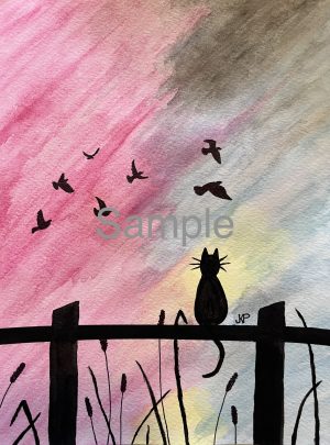 Cat & Birds